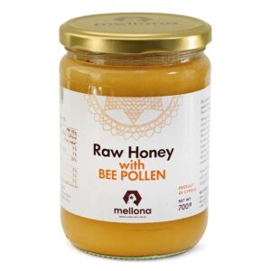 Raw honey with Bee Pollen 400g