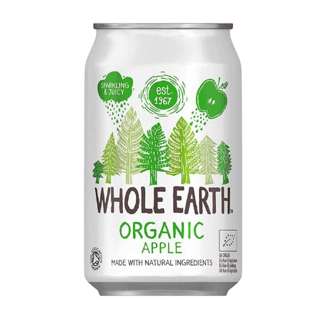 Whole Earth Organic sparkling Apple 330ml