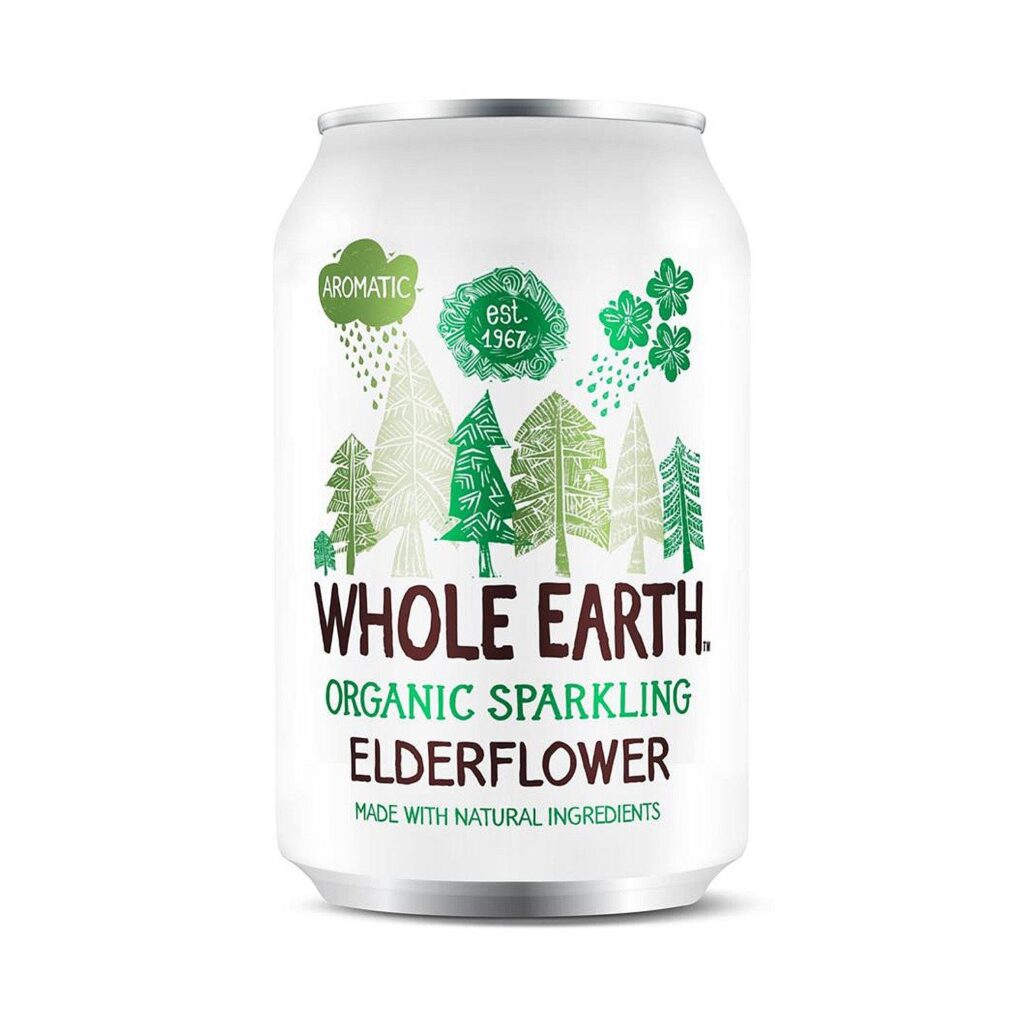 Whole Earth Organic Sparkling Elderflower 330ml