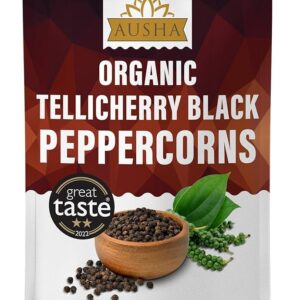 Ausha organic black peppercorns 100g
