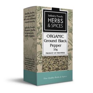 infinity foods organic Ground Black pepper 25g
