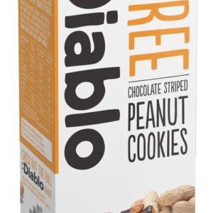 Diablo sugar-free choc striped peanut cookies 150g