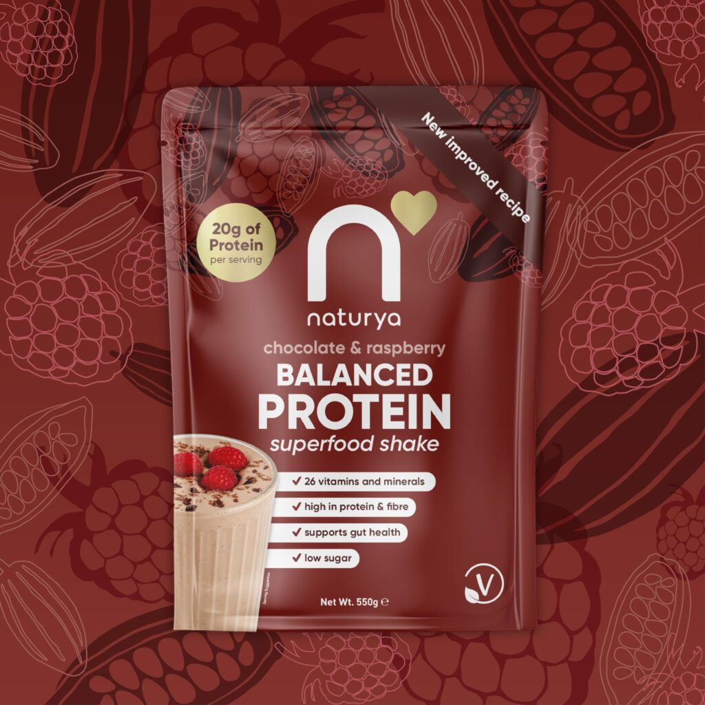 Naturya Chocolate & Raspberry Balanced Protein 550g