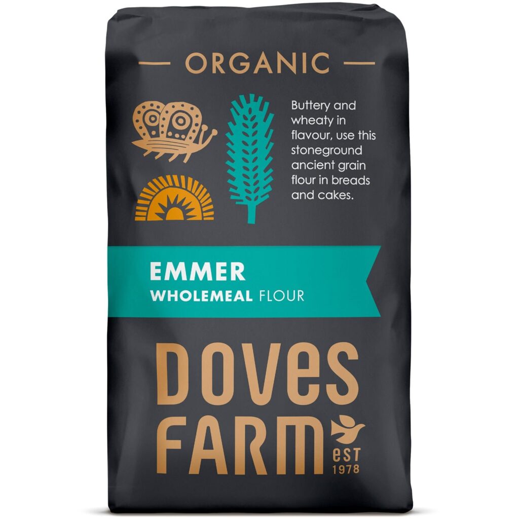 Doves Farm 1kg Oraginc Emmer wholemeal Flour
