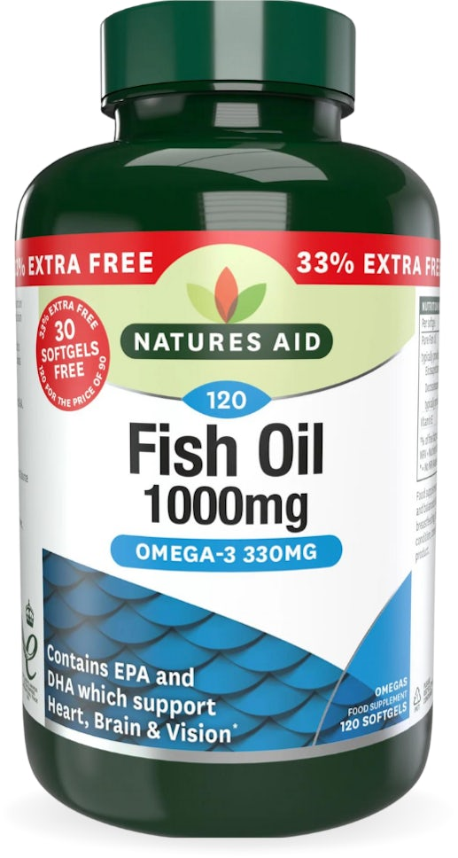 Natures Aid Fish oil 1000mg 120 softgels