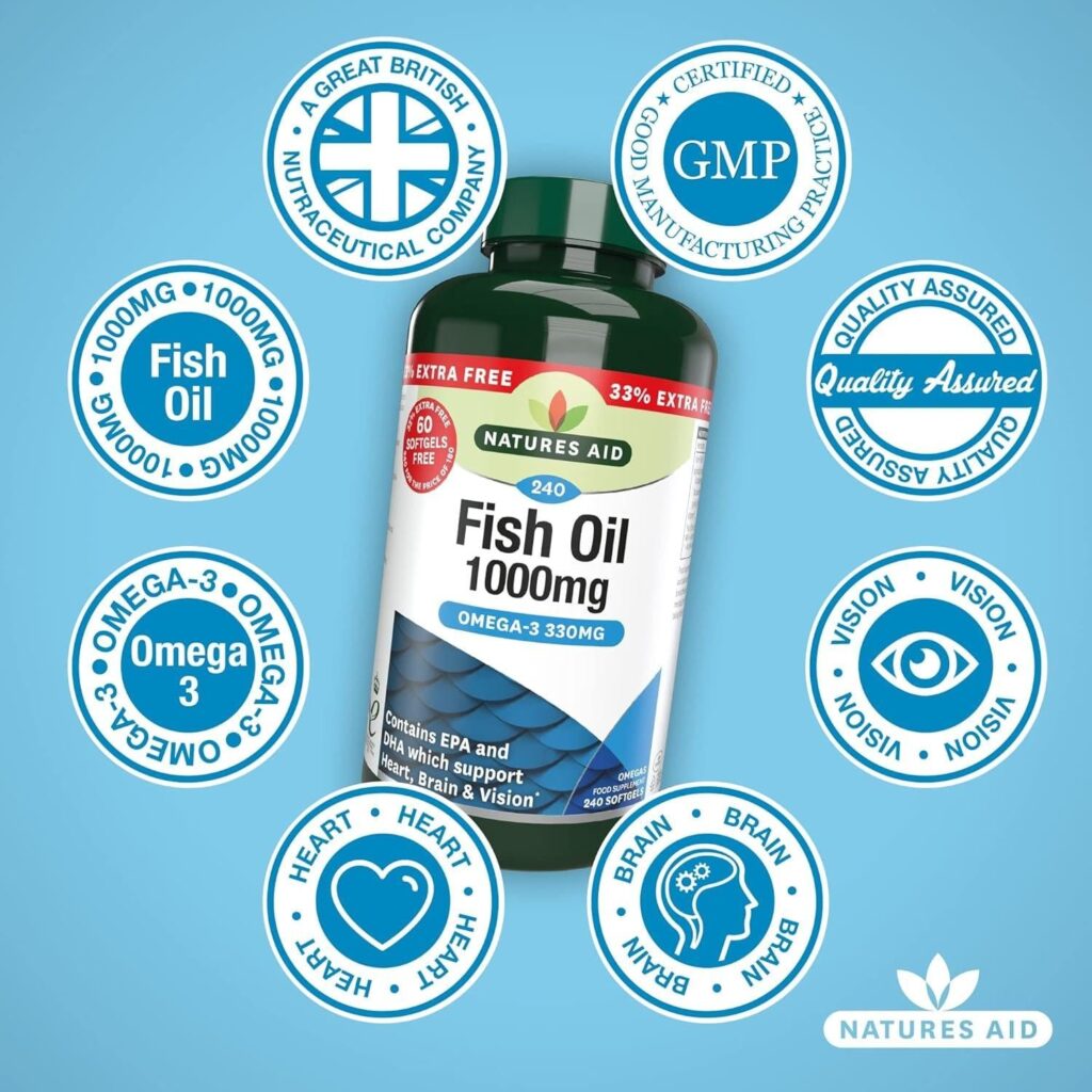 Natures Aid Fish oil 1000mg 240 softgels