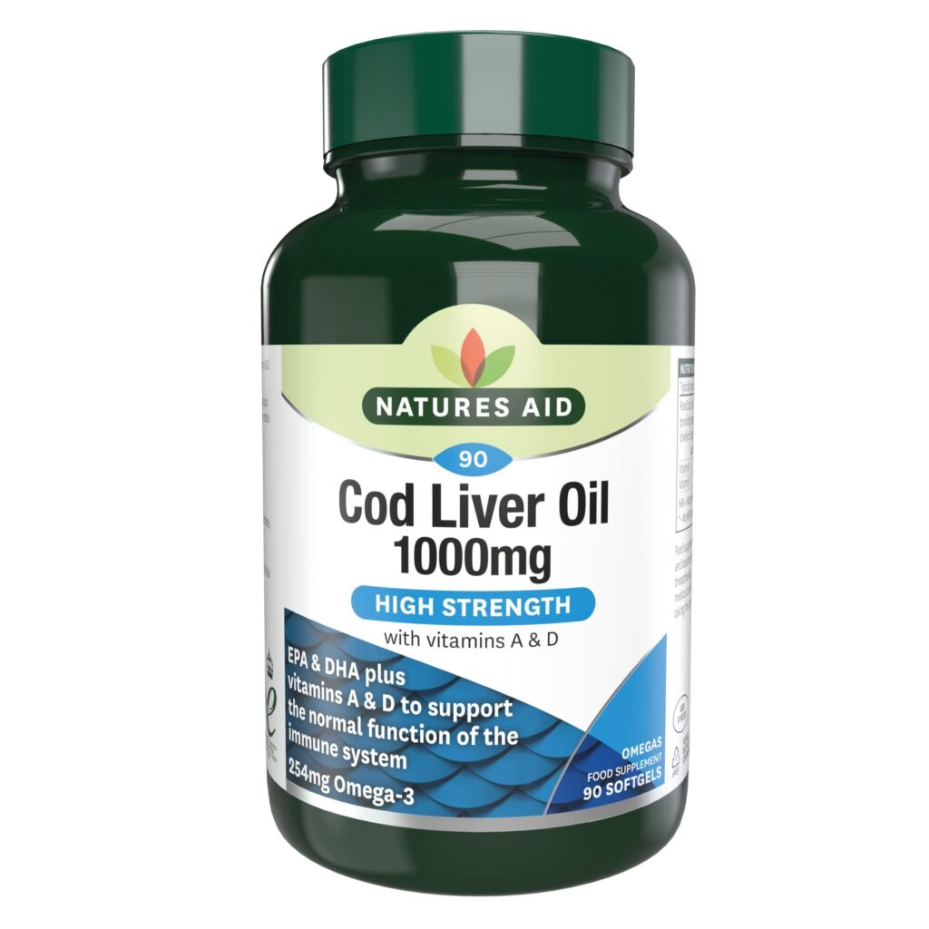 Natures Aid Cod Liver Oil 1000mg 90 capsules