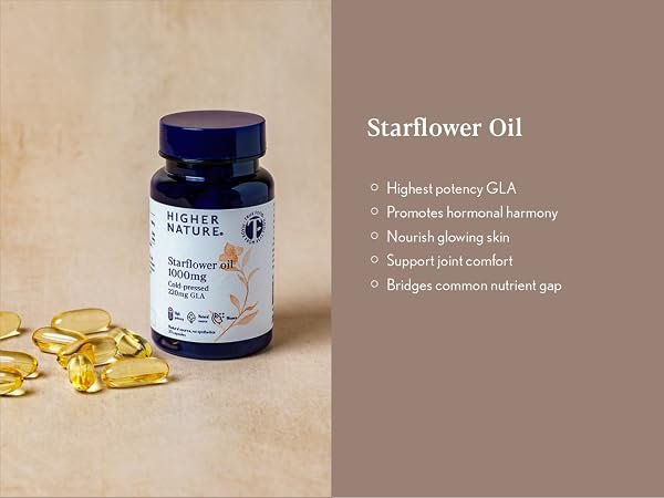 Higher Nature True Food starflower oil 30 capsules