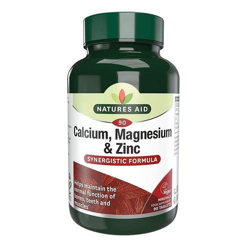 Natures Aid Calcium Magnesium & Zinc 90 Tablets