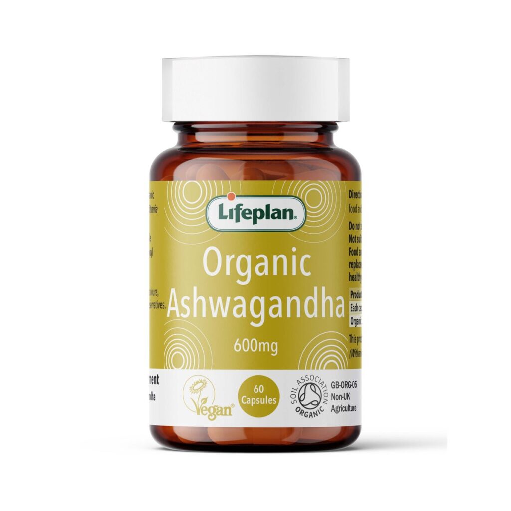 Lifeplan Organic Ashwagandha 600mg 60 capsules