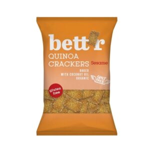 Better Quinoa Crackers with sesame seed 100g Gluten Free