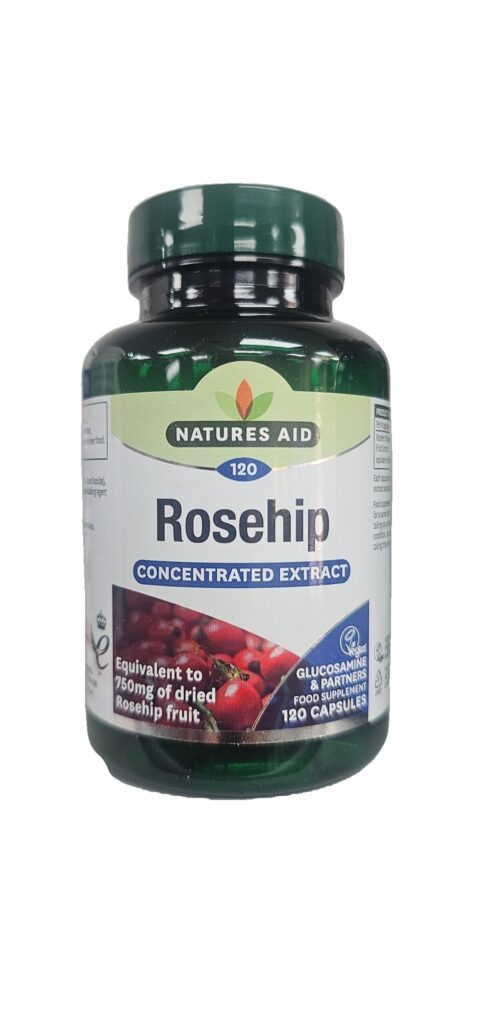 Natures Aid Rosehip 750mg 120 capsules