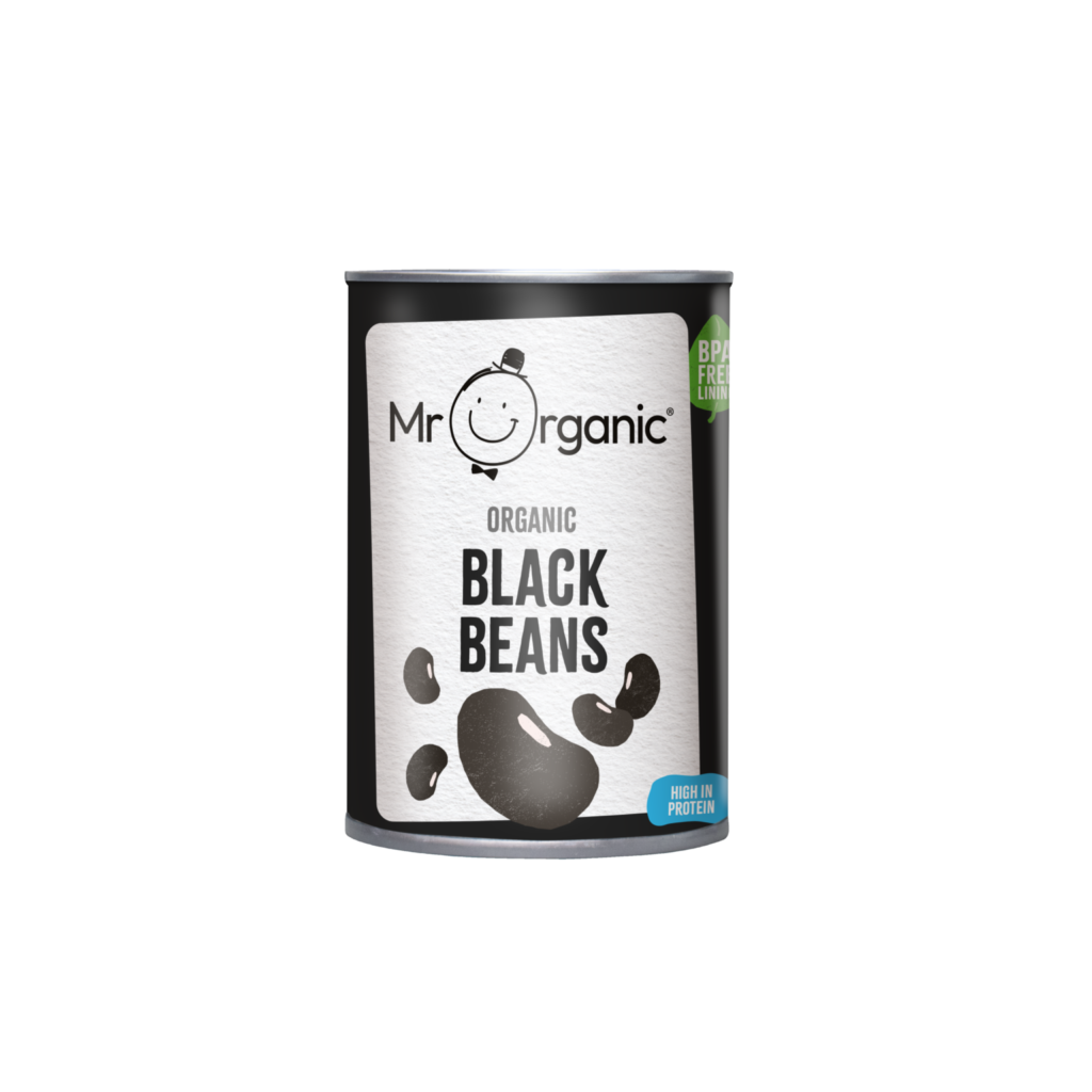 Mr organic organic Black Bean Tin 400g
