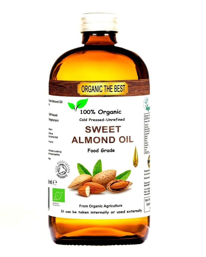 organic sweet almond oil 240ml