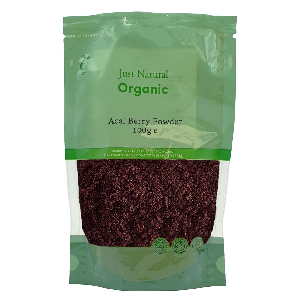 Just Natural Organic Raw Acai Berry Powder 100g